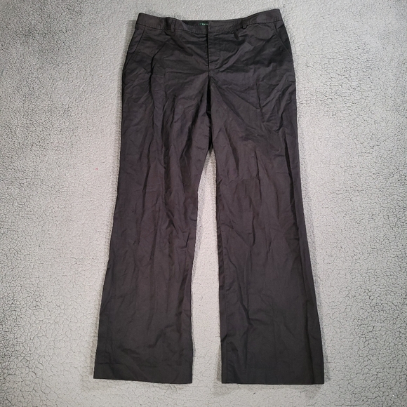 Lauren Ralph Lauren Pants Womens 14 Business Work Straight Gray - Picture 1 of 9